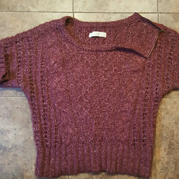 Loft  Burgundy sweater just like in the pic size m - Picture 1 of 4